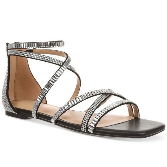 BRAND NEW THALIA SODI WOMEN'S DANA EMBELLISHED STRAPPY FLAT Flat SANDALS - Picture 3 of 16
